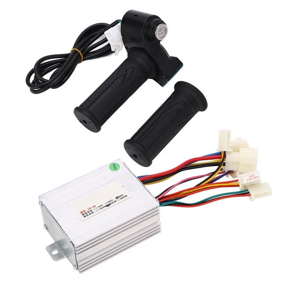 YAHHU 48V 500W Bike Controller Power Display Throttle Grip Electric Bike Brushed Controller Kit for Tricycle Scooter