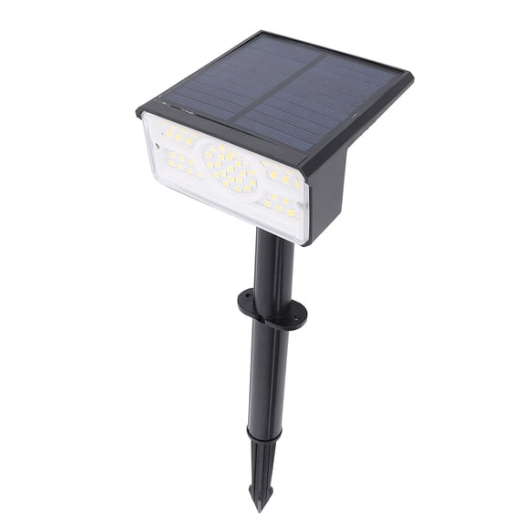 YAHHU 49 LEDs Integrated LED Solar Landscape Spotlight, IP65 Waterproof Walkway Lights for Garden Yard Lawn, Warm White (1 Count)