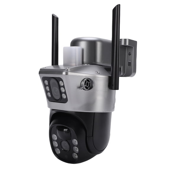 YAHHU 4G Security Camera Wireless Solar Powered Dual Lens 4MP HD PTZ Indoor Outdoor Surveillance