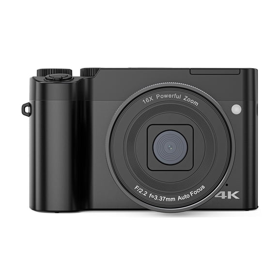 YAHHU 4K Digital Camera 64MP Digital Video Camera with Dual Lens 2.8 Inch IPS Screen Auto Focus 16X Digital Zoom Built-in Flash & 32GB TF Card (4.6 inches / 11.8 cm)