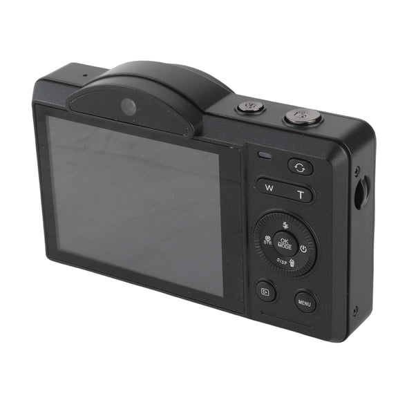 YAHHU 4K Digital Camera 80MP WiFi Vlog Camera with 18X Digital Zoom Built in Flash Dual Lens Auto Focus Travel Camera Black