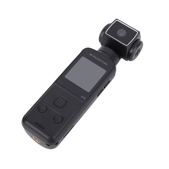 YAHHU 4K Pocket Camera 3 Axis Stabilization 270 Degree Rotating Lens 1.3 Inch Display Vlog POV Action Cam with External Mic 64GB Memory for Travel