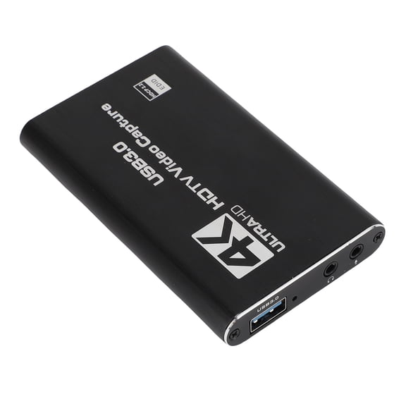 YAHHU 4K Video Capture Card HD Multimedia Interface to USB 3.0 with Loop Out, 1080P 60FPS Game Recording for Streaming Online Meetings, Compatible with Switch, PS4, PC (5.9 inches / 15 cm)