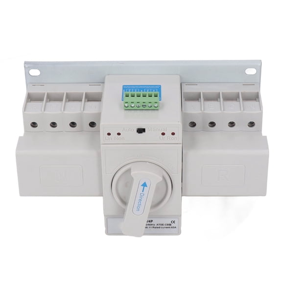 YAHHU 4P Mini Dual Power Automatic Transfer Switch ATS CB Grade Small Generator Changeover Switch 50Hz 60Hz 400V Reliable Backup Controller for Home and Industrial Safety