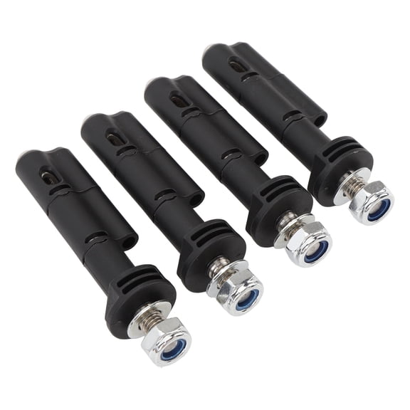 YAHHU 4PCS 17mm Mounting Pins Theftproof Safety Mount Pins Set Heavy Duty Traction Boards Rack Fasteners Replacement for MaxTrax MKII LITE and Mini Recovery Traction Boards (14.00x10.00x7.00 inches)