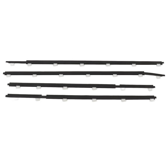 YAHHU 4PCS Car Door Window Seal Strip 68160 60010 Decorative Weatherstrip Replacement for Toyota Land Cruiser FJ80 FZJ80 1990 to 1998 (39.76 in / 101 cm)