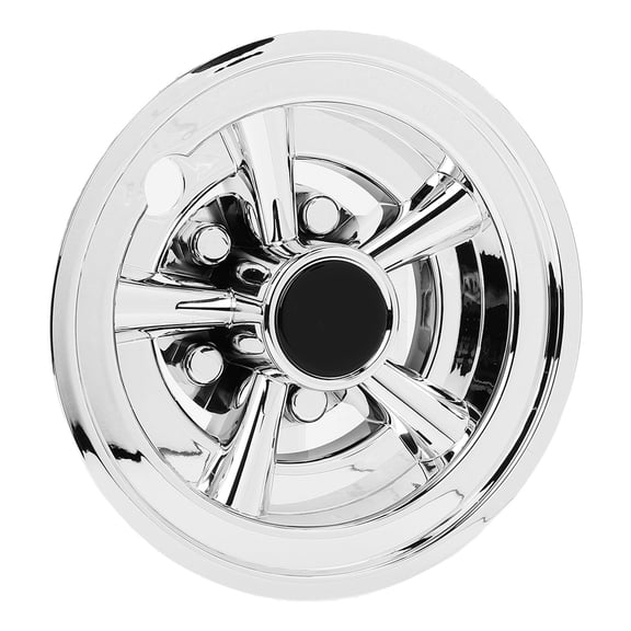 YAHHU 4PCS Golf Cart SS Wheel Covers Universal 8 Inch Chrome Silver Hubcaps Replacement for E-Z-GO Club Car Yamaha