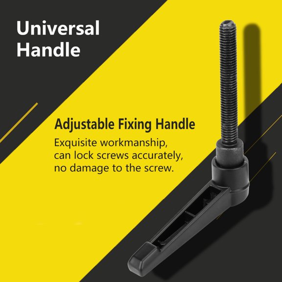 YAHHU 4PCS Metal Machine Knobs Adjustable Fixing Handle M5 Male Thread 50mm 2.0 in Screws Universal Clamp Handles for Woodworking Machinery Upgrade[cite: 1]