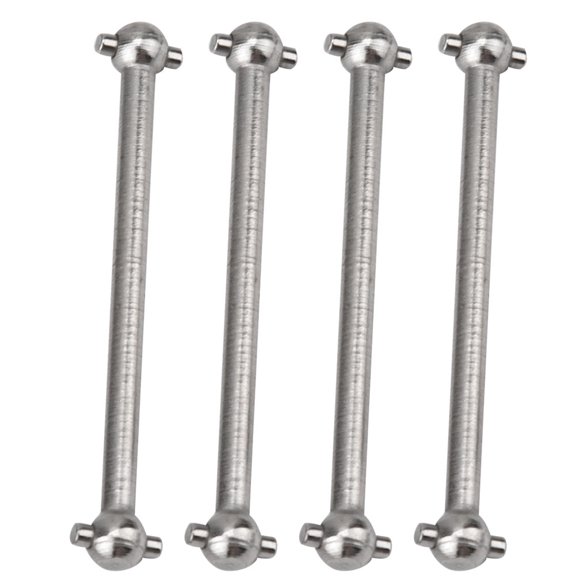 YAHHU 4PCS RC Accessory Metal Dog Bone Drive Shaft for WLtoys 1/18 RC Car Parts Replacement Upgrades, Premium Steel Material, 2 inches / 5 cm Length, Improve Vehicle Performance