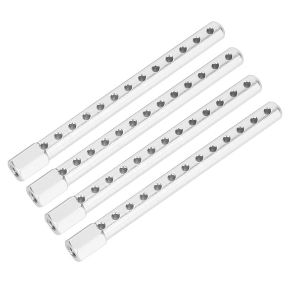 YAHHU 4Pcs Aluminum Alloy RC Car Shell Column Spare Parts Fit for HSP 1/10 122037, Silver, 2.4 inches / 60 mm