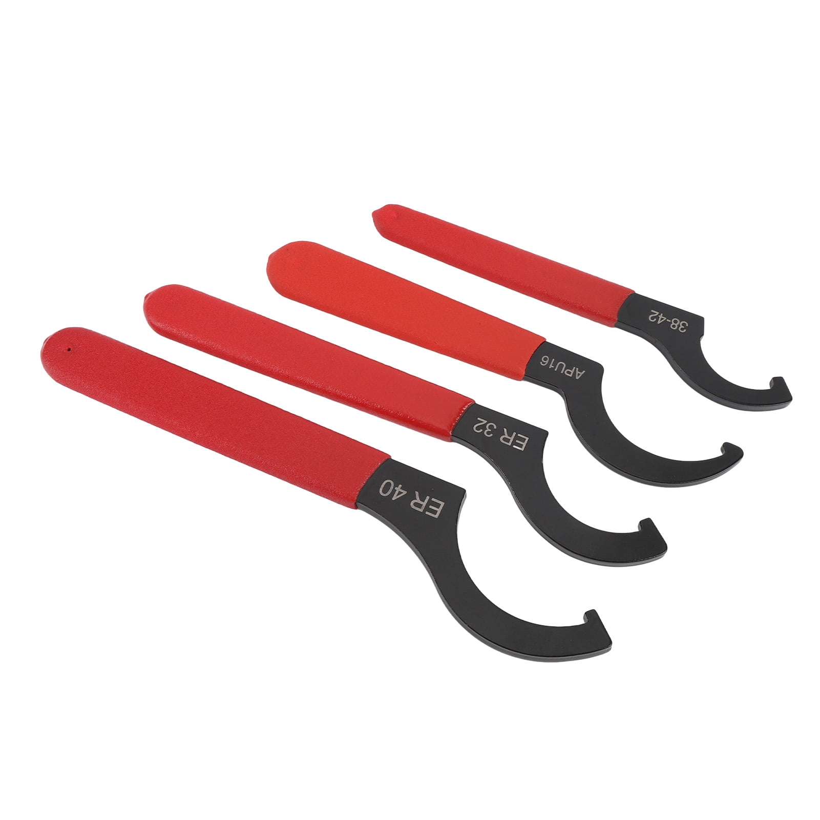 YAHHU 4Pcs Coilover Spanner Wrench Set Universal Shock Adjustable Spanners APU16 ER32 ER40 (9.84 inches / 25.0 cm) for Business Plumbing Automotive