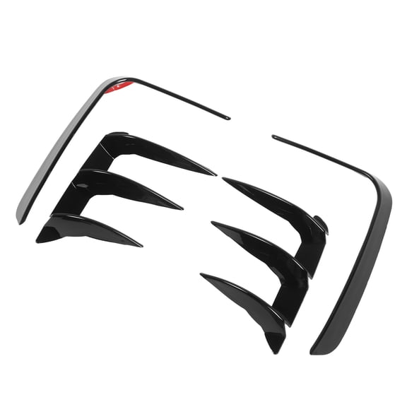 YAHHU 4Pcs Rear Bumper Side Splitter Glossy Black Stylish Rugged Wind Knife For BMW X3 G01 LCI M Sport 2022+ (15.75 inches / 40 cm)