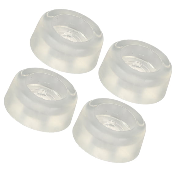 YAHHU 4Pcs Sewing Bed Cushion Soft PVC Plastic Elastic Clear Vibration Reduction Sewing Machine Cushion Feet Replacement Parts for Home Tailor Repair, Outer Diameter 0.79 inches / 2 cm
