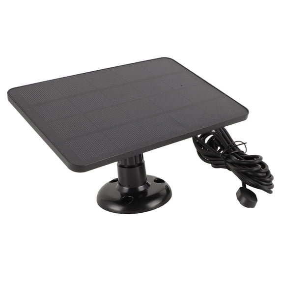 YAHHU 4W 5V Security Camera Solar Panel High Efficiency Solar Charger for Arlo Pro 4 Ultra 2 Pro 3 Ultra Pro 5S Pro 3, Continuous Power Supply Weather-Resistant Mount Black (8.27 in / 21 cm)