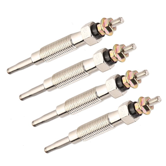 YAHHU 4pcs Diesel Heater Glow Plugs Replacement for MITSUBISHI PAJERO SHOGUN 1994-1999 2.8 TD 4M40-T Engine, Metal Construction Auxiliary Starting Equipment (4 Count / 4 Pieces)