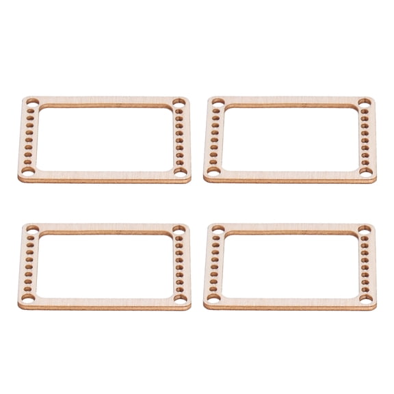 YAHHU 4pcs Wooden Mini Weaving Looms Kit Small Knitting Pendant Frame Rack for DIY Handcrafts and Interest Development (2.2 x 1.6 inches / 5.5 x 4 cm)