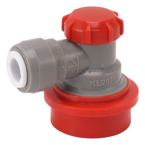 YAHHU 5/16 Inch Double Tight Push in Quick Connector Adapter for Home Brewing Kegs Ball Lock Quick Disconnect Red Gas Input Fitting Homebrew Equipment Accessory Parts 10 inches / 25.4 cm