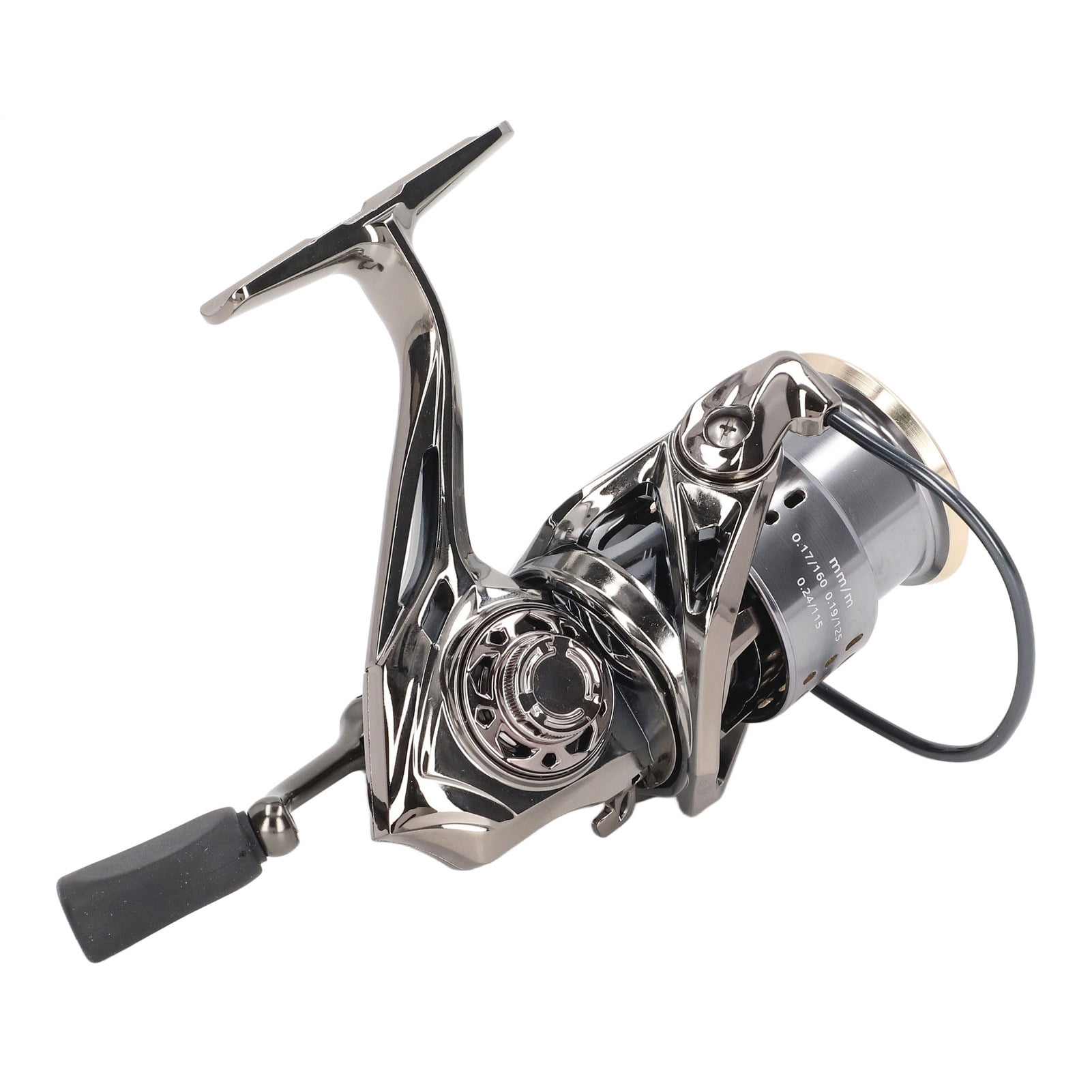 YAHHU 5.2:1 Spinning Fishing Reel Ambidextrous Metal Body Chamfer Outlet for Sea Carp Freshwater Saltwater Fishing Long Casting Reel 3000 Series Premium Lightweight Design