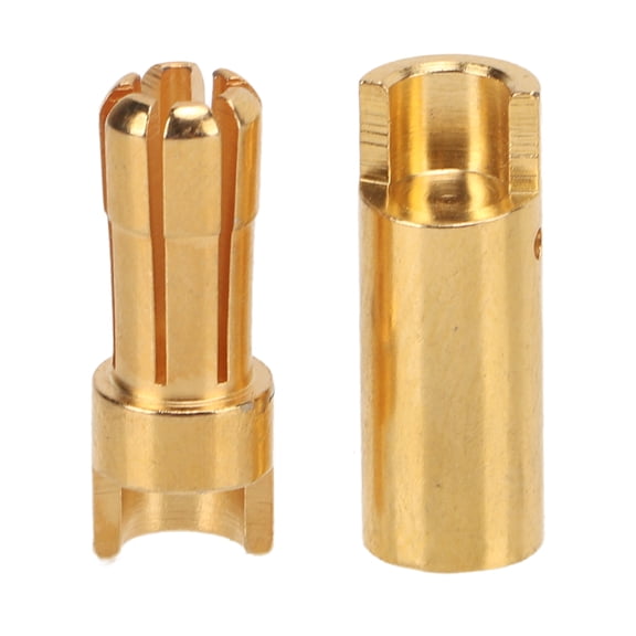 YAHHU 5.5mm Gold Plated Male and Female Banana Connectors Plug RC Replacement Parts for ESC Battery and Helicopter, Premium Conductivity Copper Component Set (0.2 inches / 5.5mm Interface Hole)