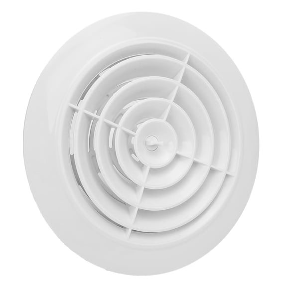 YAHHU 5.9 inches / 150 mm Round Vent Cover ABS Plastic Air Ventilation Louver Grille for Home Bathroom Kitchen Office Wall Ceiling
