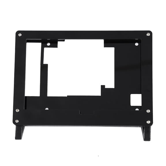 YAHHU 5 Inches / 12.7 cm Acrylic Bracket Case Holder Cover for LCD Display Screen, Black