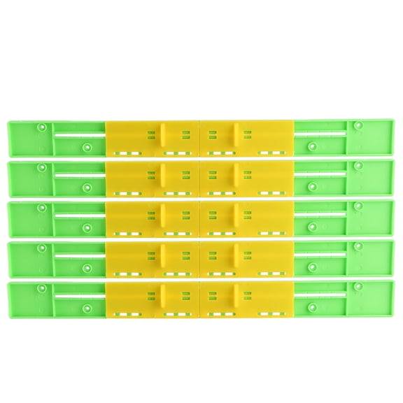 YAHHU 5 Pcs Beekeeping Hive Entrance Gate, 10 Frame Anti-Escape Plastic Bee Door Vent Guard Tool for Chinese European Hives, 16.1 Inches / 41 cm Length, Essential Beekeeping Equipment