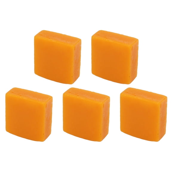 YAHHU 5 Pieces Yellow Beeswax Block Finely Purified Leather Polishing Wax for Furniture Maintenance, Candle Making & Sewing Thread Coating (1.7 inches / 4.3 cm, 0.34 lbs / 155 g)