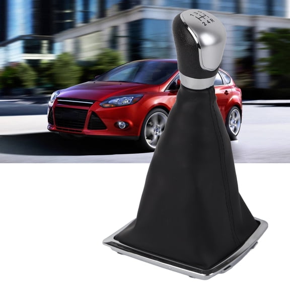 YAHHU 5 Speed Gear Shift Knob Gearstick Gaiter Boot Kit for Focus 2 MK2 2005-2011
