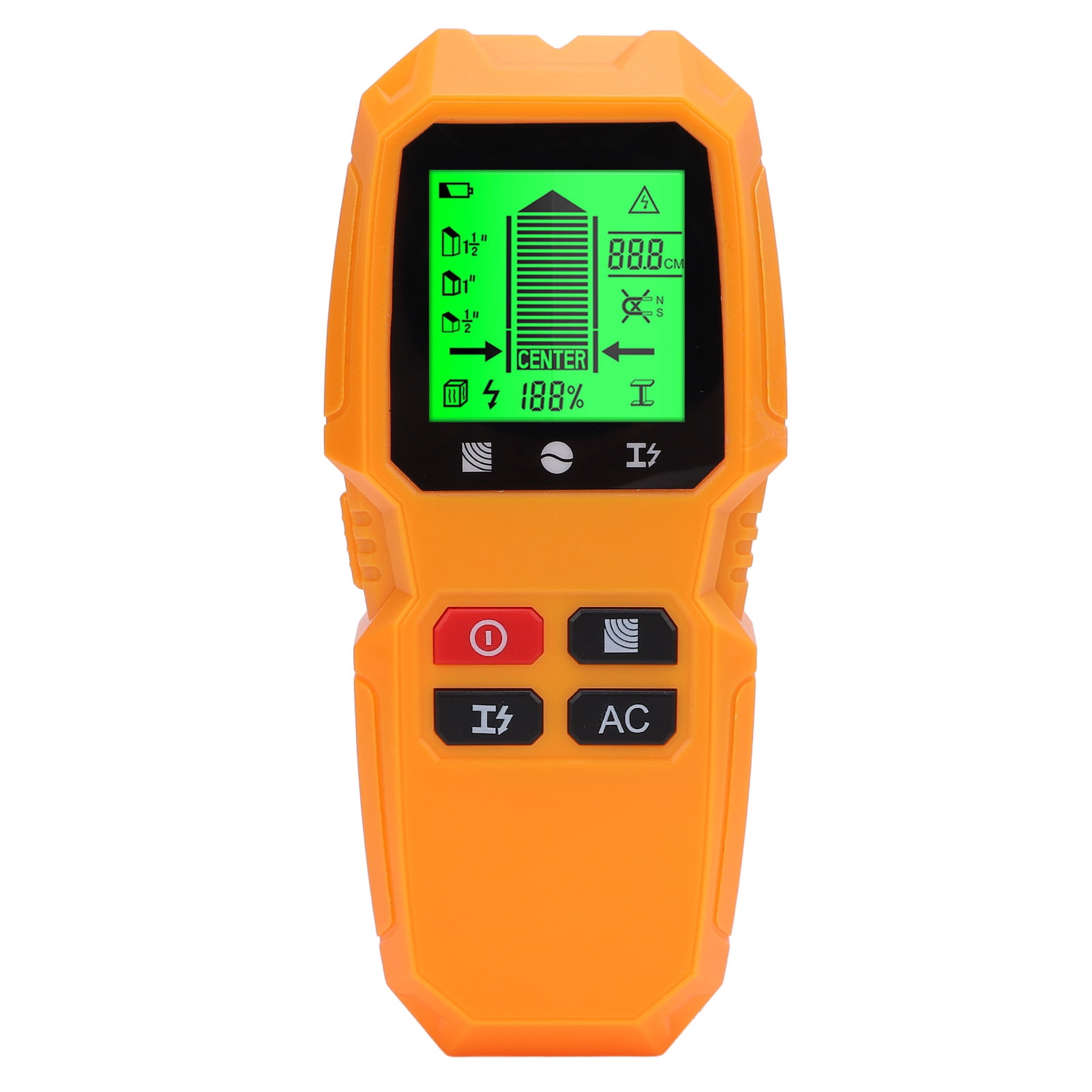 YAHHU 5-in-1 Stud Finder Wall Scanner, Electronic Wood Metal AC Wire Detector with LCD Display, Handheld Wall Cable Finder Sensor Tool, 7.48 inches / 19 cm