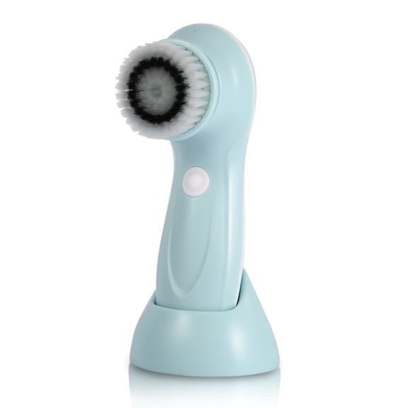 YAHHU 5-in-1 USB Rechargeable Electric Rotating Facial Cleansing Brush, Deep Face Cleaner Spa Tool, Blue