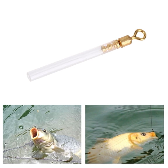 YAHHU 50 Pcs Fishing Swivels with Tube Floats Adapters Kit, Premium Copper PVC Gear, Portable Wide Angle Setup for Saltwater Freshwater (M, 0.9 in / 2.3 cm)