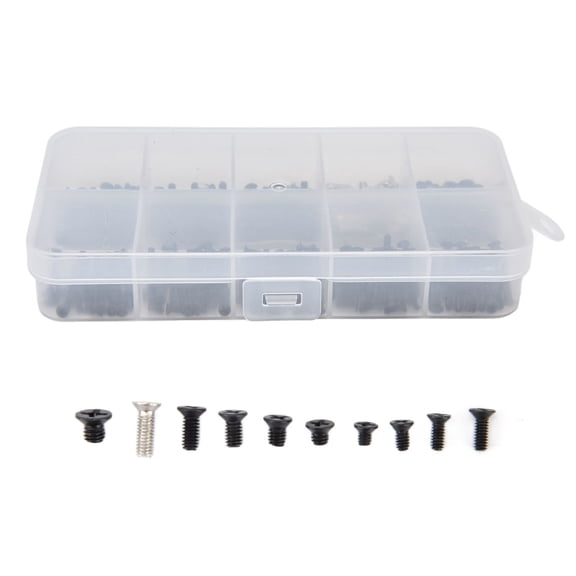YAHHU 500 Pieces Laptop Screw Set, Stainless Steel Cross Screws Accessory Kit for Computer Maintenance and Repair, Assorted Sizes M2 M2.5 M3, High Strength Hardware Fasteners (5.12 inches / 13 cm)