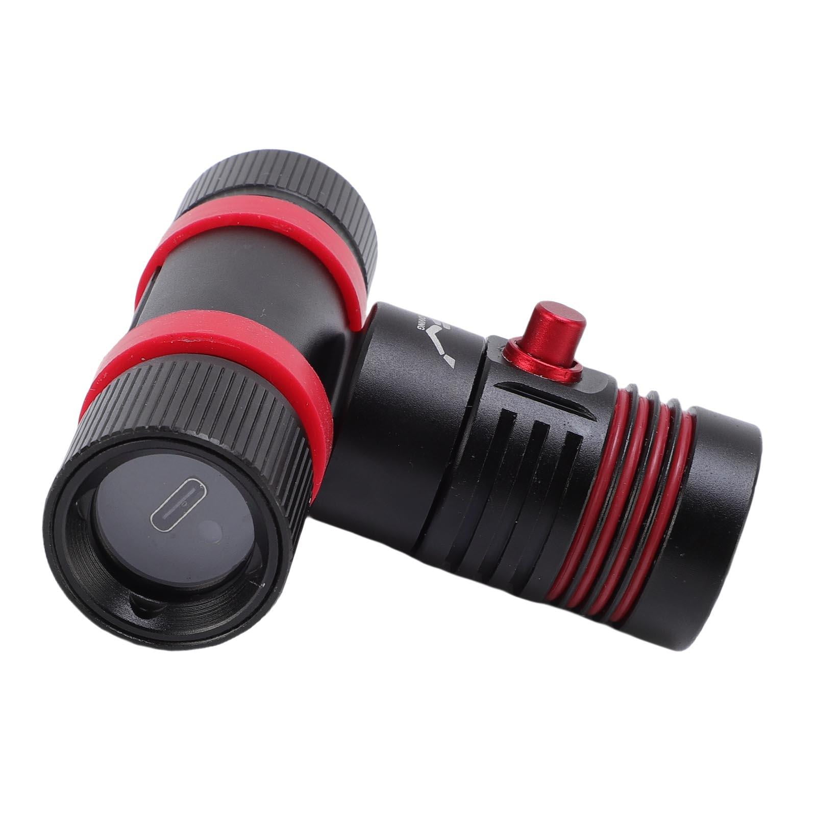 YAHHU 5000LM Scuba Headlamp – IPX8 80m Waterproof, 3 Modes (High, Low, SOS), 3+ hrs High, 6+ hrs Low, USB Rechargeable