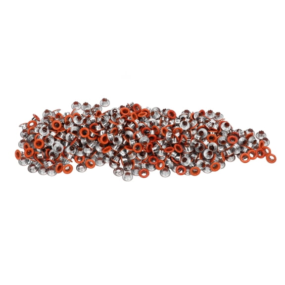 YAHHU 500Pcs Snap Buttons Iron Material Flat Smoothing Bright Surfaces Lightweight Colorful Sewing Snaps Orange 4.72 inches / 12 cm[cite: 1]