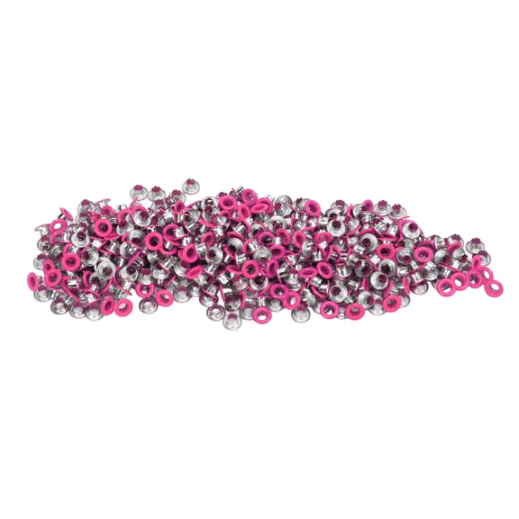 YAHHU 500Pcs Snap Buttons Iron Material Flat Smoothing Bright Surfaces Lightweight Colorful Sewing Snaps Rose Red 4.72 inches / 12 cm[cite: 1]