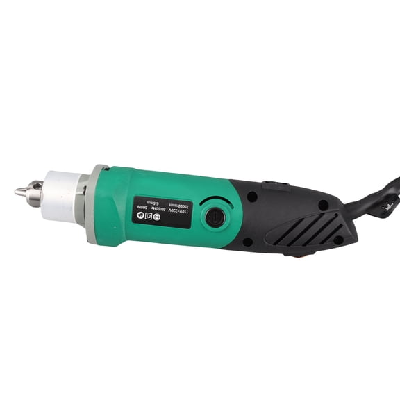 YAHHU 500W Electric Grinding Set for Jade Metal Glass Cutting, High Speed 6.5mm Speed Control Chuck Kit, US Plug Corded Rotary Tool for Detail Carving and Engraving (35000 RPM, 110V AC)