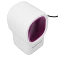 thumbnail image 1 of YAHHU 500W Fan Heater Quick Heating Noise Reduction Vertical Tabletop Air Warmer for Home, White[cite: 1], 1 of 4
