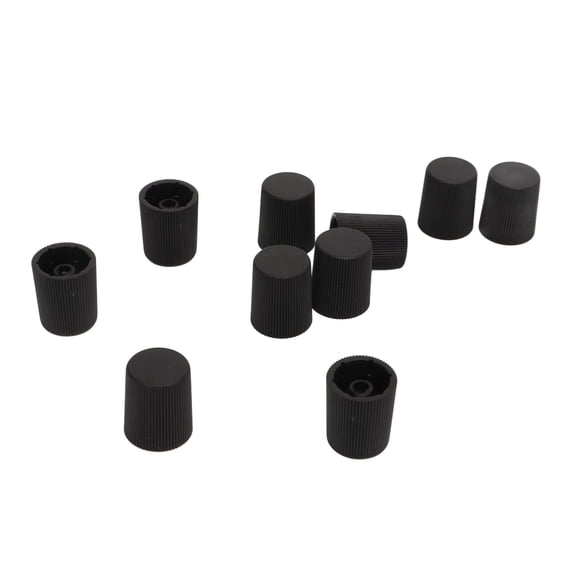 YAHHU 50PCS Air Conditioning Valve Caps Car Fuel Injection Nozzle Caps Sealing Plastic Dustproof Covers M8X1 Black Replacement Parts Universal Fit Automotive Accessories for Most Cars and Trucks