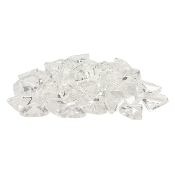 YAHHU 50PCS Glass Nail Polish Color Card Crystal Clear Nail Art Color Display Tips for Beauty Salon Professional Practice Tool DIY Manicure Showcase (4.33 inches / 11 cm) - Clear Beauty