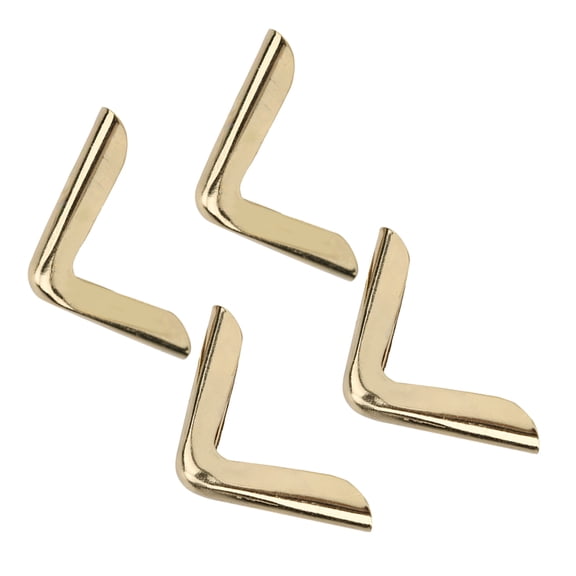 YAHHU 50Pcs Metal Corner Protector Retro Brass Edge Cover for Book Binding Scrapbooking