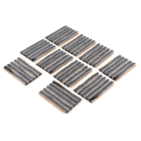 YAHHU 50Pcs Tire Repair Plug Tubeless Rubber Sealing Strip Puncture Fixing Tool For Car Motorcycle 3.9 Inches / 100 mm Black Emergency Flat Tire Patching Kit For Roadside Safety And Maintenance