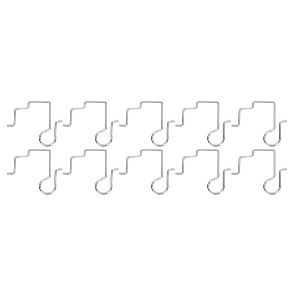 YAHHU 50Pcs Xmas Light Gutter Hook Stainless Steel Secure Fixation Clip for Indoor Outdoor Holiday String Lights Guard