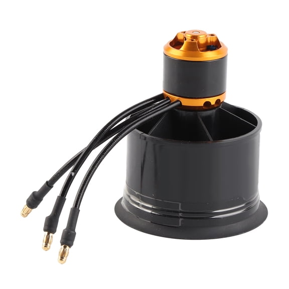 YAHHU 50mm EDF 12 Blades Ducted Fan with QF2611 5000KV 3-4S Brushless Motor High Performance Upgrade Kit Premium Power Core Propeller Unit for RC Airplane Jets and Fixed-Wing Models (3.54 x 3.54 in)