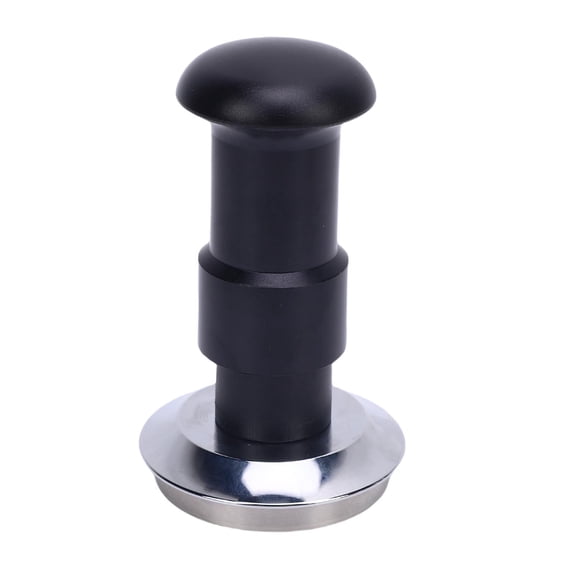 YAHHU 51mm Black Threaded Coffee Hammer Tamper – 30lbs Constant Pressure, Double Spring Stainless Steel, Ergonomic Handle, Multi‑Use Powder Press