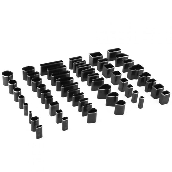 YAHHU 52pcs Multi Shape Leather Hole Punch Cutter Tools Set Handmade DIY Craft Leather Puncher, High Density Alloy Steel Hollow Punch Cutter for Phone Case Belt Layered Fabric, 18.00x10.00x3.00 in