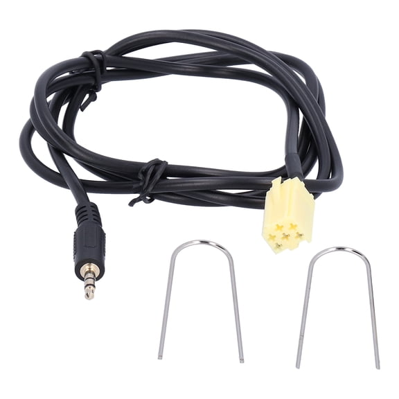 YAHHU 59.1in / 150cm 6Pin AUX-IN Cable Audio Input Adapter 3.5mm Jack Replacement for Fiat Grande Punto 2007+