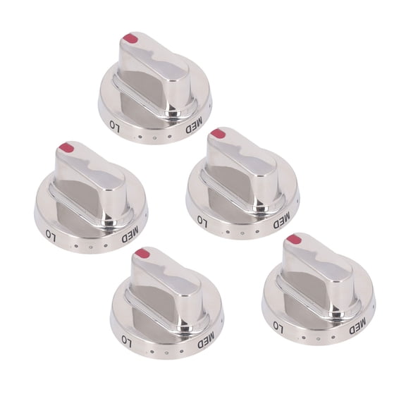 YAHHU 5Pcs Gas Stove Knob Cover Control Dial Knobs Stainless Steel for Samsung Oven 7.48 inches / 19 cm[cite: 1]