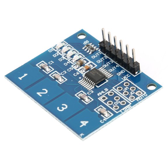 YAHHU 5Pcs TTP224 4 Channels Capacitive Touch Switch Digital Touch Sensor Module
