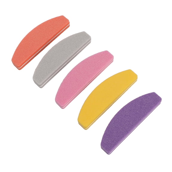 YAHHU 5Pcs Washable Nail Buffer Block Set, Double Sided Buffing Sanding Blocks, Professional Manicure & Pedicure Tool for Natural and Acrylic Nails, Multicolor (3.54 inches / 9 cm length)