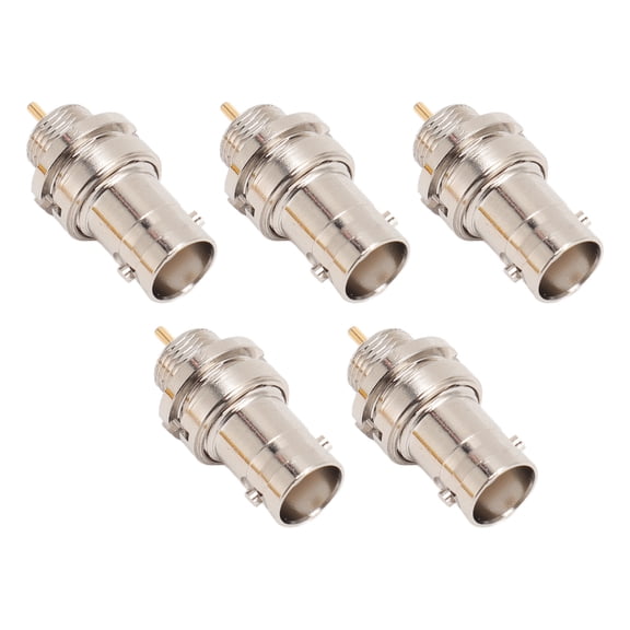 YAHHU 5pcs BNC Crimp Female Connector Professional Metal BNC Female Adapter for Antenna VHF UHF CB Amateur Radio Scanner Cable Tester 3.94 inches / 10 cm